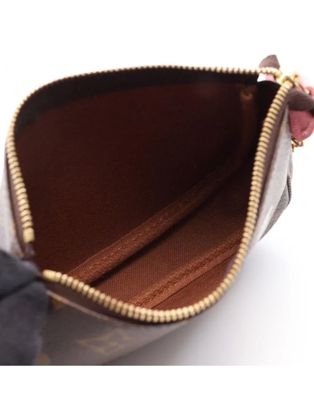 Louis Vuitton Handbag Mini Pochette Accessory Soir Porter Line Canvas Leather